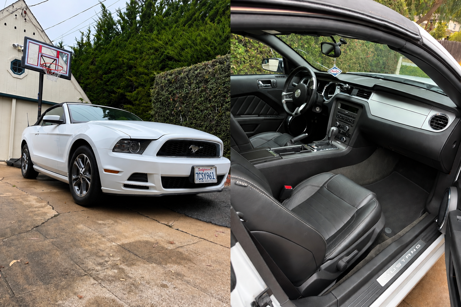 Complete detail — Ford Mustang · Monterey driveway